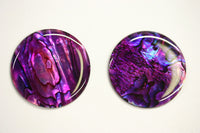 Purple Paua Shell Round High Quality Cabochon Calibrated 16m 18mm 20mm 38mm Gemstones US SELLER