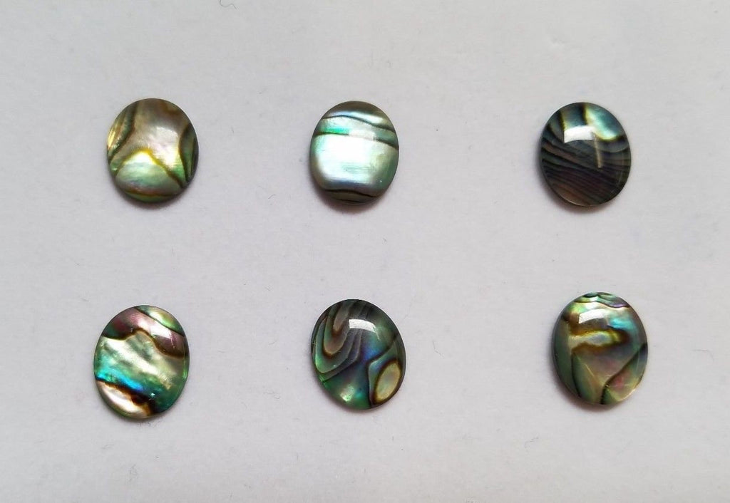 6 Paua Shell Natural Abalone Oval Cabochon High Quality 12x16mm 13x18mm 15x20mm Gemstones US SELLER
