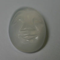 14x10mm 10x14mm Oval Moonstone Natural Carved Face Cabochon Gemstone stone RARE US SELLER