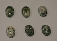 Lot of 2 Tree Agate Oval Cabochon High Quality 12x16 13x18 15x20 Gemstones