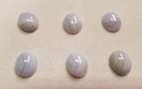 6pcs Blue Lace Agate Oval flat back Cabochon High Quality 4x6mm up to 8x10mm US SELLER