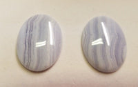 Blue Lace Agate Oval flat back Cabochon High Quality 10x12mm up to 22x30mm US SELLER