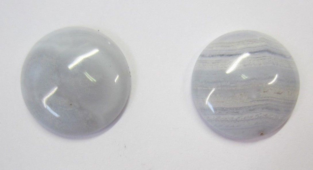 Blue Lace Agate Round Calibrated Cabochon 12mm 14mm 16mm 18mm 20mm  Gemstones US SELLER