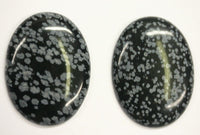 Natural Snowflake Obsidian Oval Cabochon High Quality 15x20 18x25 22x30mm 30x40mm Gemstones Jewelry