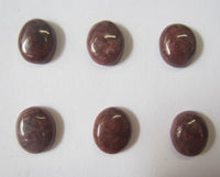 6pcs Rhodonite Calibrated Oval Cabochon 10x12mm 10x14mm 12x16mm 13x18mm 15x20mm Gemstones US SELLER