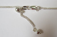 1.1mm Solid 925 Sterling Silver Adjustable Wheat Necklace Chain up to 22"
