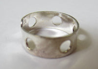 Solid 925 Sterling Silver Adjustable Toe Ring Round Holes Design Jewelry