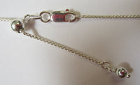 1.1mm Solid 925 Sterling Silver Adjustable Round Box Necklace Chain up to 22"