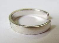 3.2mm Sterling Silver Adjustable Toe Ring HAWAII Design Oxidized Jewelry