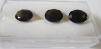 5pcs 7x9mm Natural Smoky Quartz Oval Faceted Gemstones Gems FREE Gem Jar Jewelry