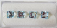 2pcs 5x8mm Natural Sky Blue Topaz Pear Faceted Gemstones Gems FREE Gem Jar Jewelry