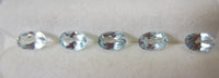 5pcs 4x6mm Natural Sky Blue Topaz Oval Faceted Gemstones Gems FREE Gem Jar Jewelry