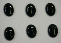 10pcs 13x18mm 18x13mm Black Onyx Calibrated Oval Cabochon Cab Gems Gemstones US SELLER