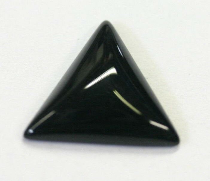 4pcs 12mm Black Onyx Calibrated Triangle Cabochon Cab Gems Gemstones US SELLER