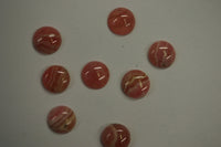 2pcs 4mm Natural Rhodochrosite Calibrated Round Cabochon Cab Gems Gemstones Jewelry
