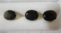 5pcs 9x11mm Natural Smoky Quartz Oval Faceted Gemstones Gems FREE Gem Jar Jewelry