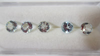 5pcs 3mm Natural Sky Blue Topaz Round Faceted Gemstones Gems FREE Gem Jar Jewelry