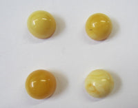 2pcs 6mm Natural Butterscotch Amber Round Cabochon High Quality Gemstones Jewelry