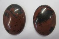 30x40mm 40x30mm Mahogany Obsidian Oval Calibrated Cabochon Cabs Gems Gemstones