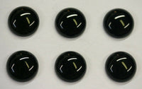 4pcs 14mm Black Onyx Calibrated Round Cabochon Cab Gems Gemstones US SELLER