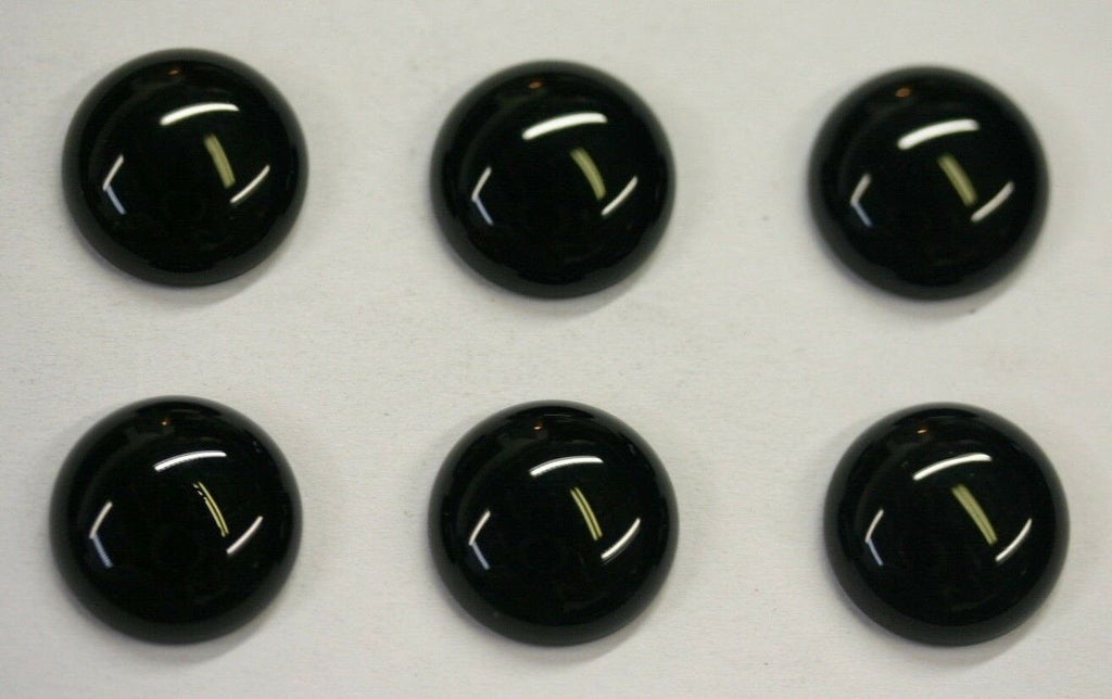 10pcs 12mm Black Onyx Calibrated Round Cabochon Cab Gems Gemstones US SELLER