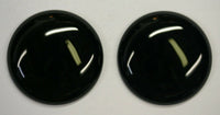 25mm Black Onyx Calibrated Round Cabochon Cab Gems Gemstones US SELLER