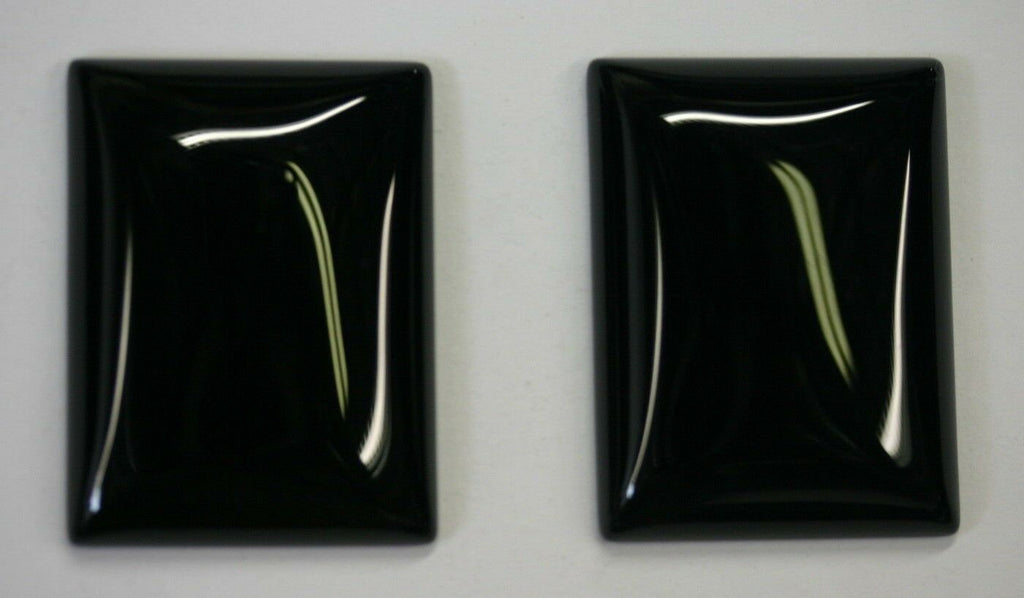 4pcs 13x18mm Black Onyx Calibrated Rectangle Cabochon Cab Gems Gemstones US SELLER