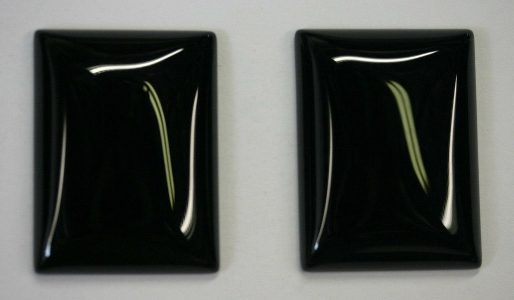 4pcs 12x16mm Black Onyx Calibrated Rectangle Cabochon Cab Gems Gemstones US SELLER