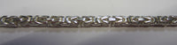 24" 3mm Large Solid .925 Sterling Silver Square Byzantine Chain Necklace Jewelry Made in Italy 81830