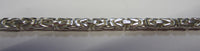 7" 3mm Large Solid .925 Sterling Silver Square Byzantine Chain Bracelet Jewelry Made in Italy 81830