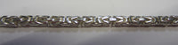 18" 3mm Large Solid .925 Sterling Silver Square Byzantine Chain Necklace Jewelry Made in Italy 81830