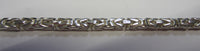 20" 3mm Large Solid .925 Sterling Silver Square Byzantine Chain Necklace Jewelry Made in Italy 81830