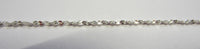 18" 1.2mm Solid .925 Sterling Silver Twist Serp Chain Pendant Chain Necklace 81212