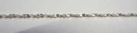 24" 1.2mm Solid .925 Sterling Silver Twist Serp Chain Pendant Chain Necklace 81212