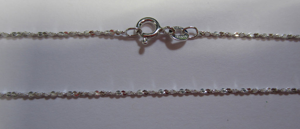 16" 1.2mm Solid .925 Sterling Silver Twist Serp Chain Pendant Chain Necklace 81212