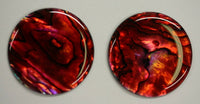 Red Paua Shell Round High Quality Cabochon Calibrated 16m 18mm 20m 38mm Gems