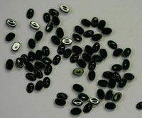 10pcs 10x14mm Natural Black Onyx Calibrated Oval Cabochon Gemstones Gems Jewelry