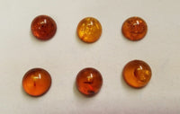 Natural Calibrated Round Amber Cabochon High Quality Gemstones 8mm Stones Gems