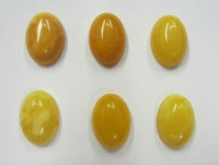 Natural Butterscotch Amber Calibrated Oval Cabochon Gemstones 5x7mm 7x5mm