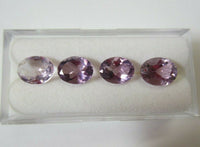 6pcs Natural Amethyst Oval Faceted Gems 3x5mm 4x6mm 5x7mm Gemstones Jewelry