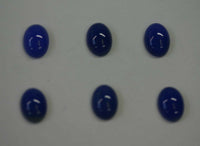 Lot of 10 Blue Onyx Oval flat back Cabochon High Quality 4x6 5x7 up to 8x10