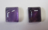 African Amethyst Rectangle flat back Cabochon High Quality 8x10mm 9x11mm 10x12mm