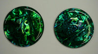 4pcs 10mm Natural Paua Shell Green Calibrated Round Cabochon Gemstones Jewelry