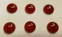 4pcs 16mm Natural Carnelian Calibrated Round Cabochon Cab Gemstones Gems Jewelry