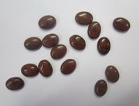 Lot of 6 Mahogany Obsidian Oval Cabochon 5x7 6x8 Hard to Find Gemstones