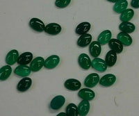 10pcs 7x9mm Natural Green Onyx Calibrated Oval Cabochon Gemstones Gems Jewelry