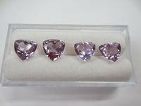 2pcs Natural Amethyst Trillion Cut Faceted Gems 4mm 5mm 8mm Gemstones Jewelry