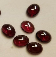 2pcs Natural Garnet Oval Cabochon High Quality Gemstones 7x9mm 9x7mm USA Seller