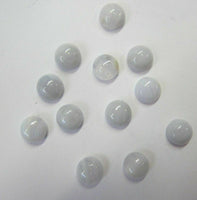 4pcs 7mm Natural Blue Lace Agate Calibrated Round Cabochon Cab Gemstones Gems