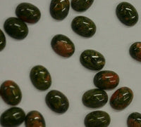 10pcs Unakite Oval Cabochon High Quality 4x6 5x7 6x8 7x9 8x10 10x12 Gemstones